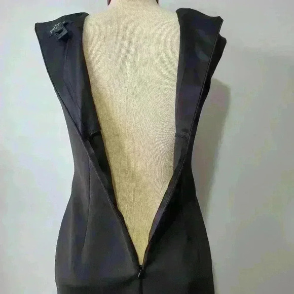 ENFOCUS STUDIO sleeveless black and pink lace front midi dress. Size  6 - Picture 6 of 8
